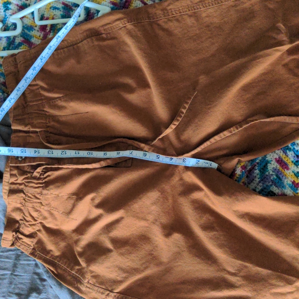 Propaganda | Cotton Paperbag Pants - L, Rust Orange - Picture 15 of 15